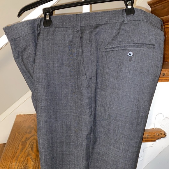 Lauren Ralph Lauren Men's Gray Classic-Fit Wool Stretch Dress Pants Size 38W 30L - Picture 6 of 8
